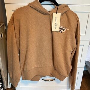 Scotch & Soda Camel/Tan Hooded Crewneck Sweater